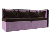 Диван кухонный прямой Метро с углом справа