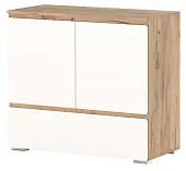 Комод  ГРЕТТА 2С1Я Крафт золотой-Белый