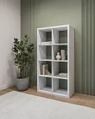 S00036 Фора 8 стеллаж 76х146х38, белый S00036 Фора 8 стеллаж 76х146х38, белый