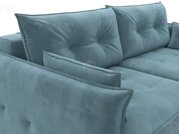 Диван прямой Лига-100 НПБ ( SEVEN 113 бирюзовый )