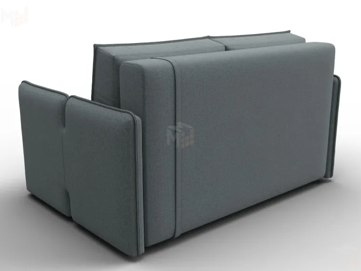 Диван прямой Лига-117 ( Амур 07 серый )