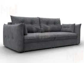 Диван прямой Лига-100 НПБ ( BRUT 16 темно-серый )