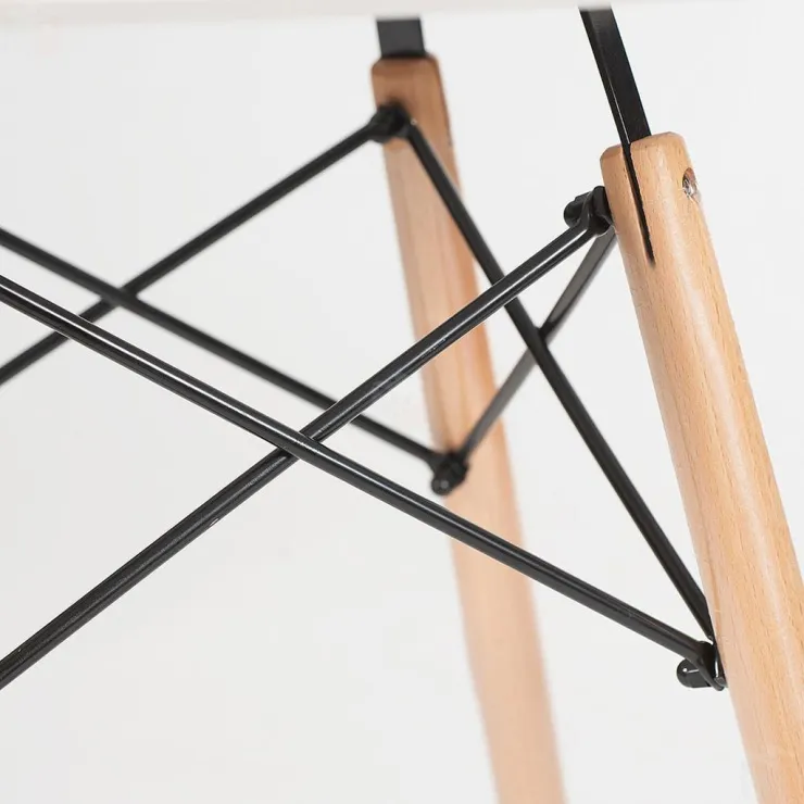 Стол круглый Eames DSW D80 Белый