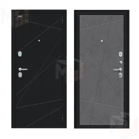 Входная металлическая дверь Граффити-5 Букле черное/Slate Art Входная металлическая дверь Граффити-5 Букле черное/Slate Art