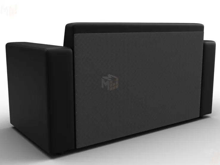 Диван прямой Лига-093 ( Черный ) Диван прямой Лига-093 ( Черный )