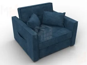 Кресло-кровать Лига-104 (80) ( BRUT 11 синий )