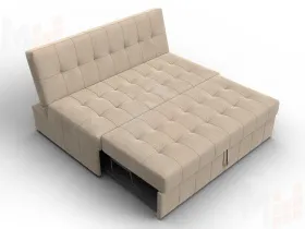 Диван прямой Лига-107 (140) ( SEVEN 729 бежевый )
