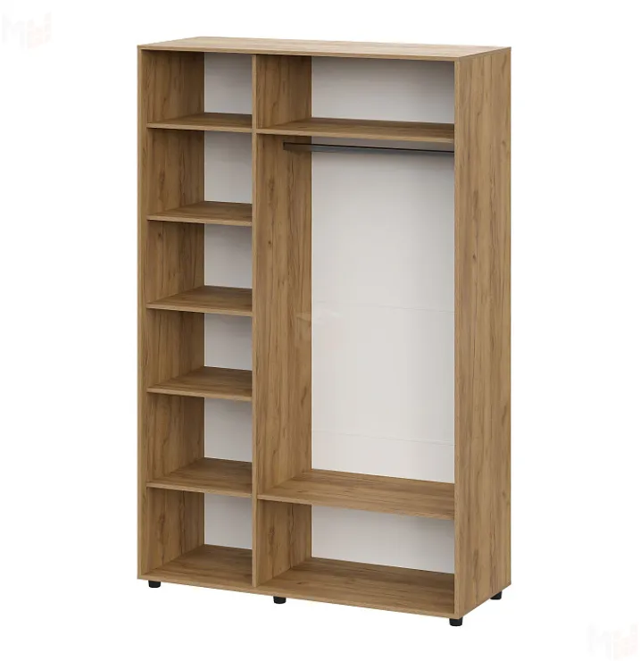 Шкаф трехстворчатый Милан  Дуб Золотой/Белый Матовый