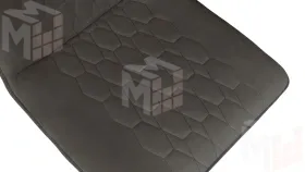 Стул Хьюго К1С Белый матовый, Велюр Confetti  Stone