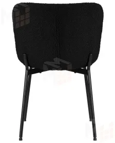 Стул обеденный DOBRIN MILO (черные ножки, черный букле (UF992-12))