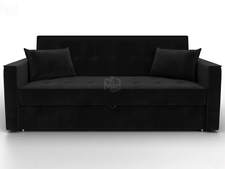 Диван прямой Лига-104 (160) ( SEVEN 35 черный )