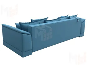 Диван прямой НордСтар НПБ ( Амур 10 голубой )