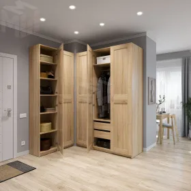 2.06.01.040.3 МАКС шкаф 2 двери 75х38х233 сонома RU