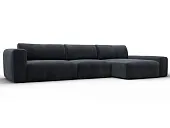 Диван угловой Лига-066 НПБ Лонг угол правый ( TOWER 11 темно-серый )