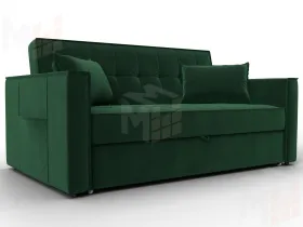 Диван прямой Лига-104 (140) ( SEVEN 626 зеленый )
