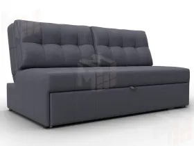 Диван прямой Лига-107 (160) ( GRIFON 15 серый )