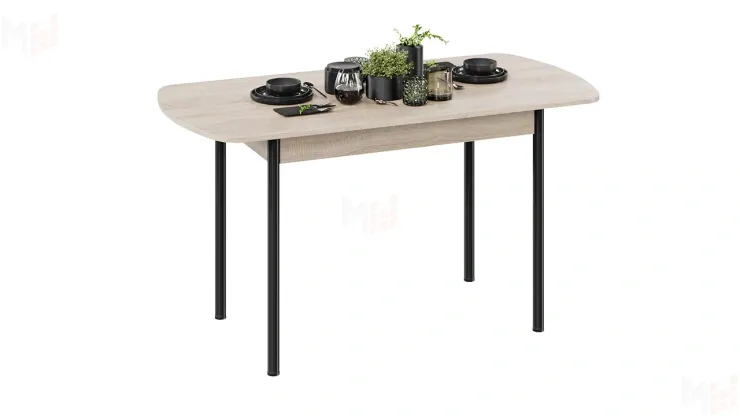 Стол обеденный Крит Черный, Сонома