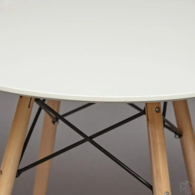 Стол круглый Eames DSW D80 Белый