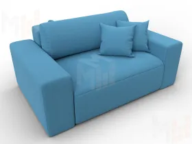 Кресло Лига-036 НПБ ( Амур голубой )