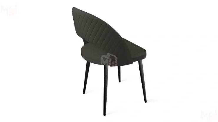 Стул Гэтсби К1К Черный муар, Велюр Confetti Stone