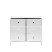 Комод Leset Нирита/Хайди, 6 ящиков, Белый (Белый/Белый)