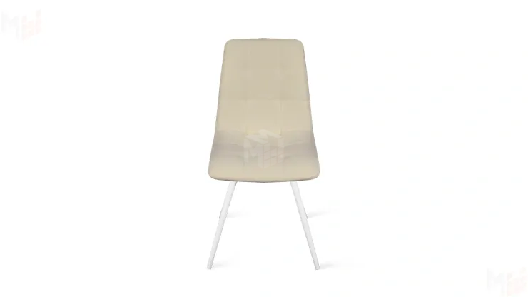 Стул Бруно (конус Т3) Белый муар, Кожзам Бежевый