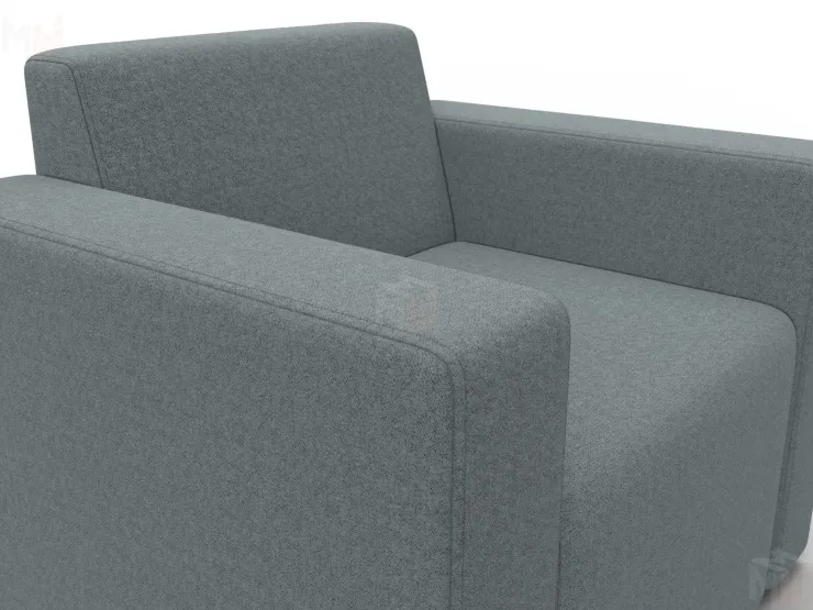 Кресло Лига-093 ( Амур 07 серый )