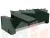Диван прямой Дубай Лайт полки слева ( Зеленый )