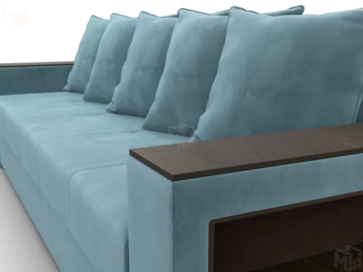 Диван прямой Дубай Лайт ( Бирюзовый )