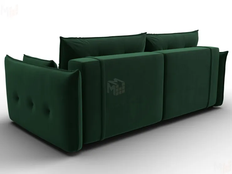 Диван прямой Лига-100 НПБ ( SEVEN 626 зеленый )