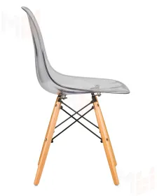 Стул обеденный DOBRIN DSW CASPER (ножки светлый бук, цвет прозрачный)