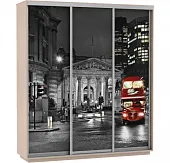 Шкаф-купе Экспресс Фото трио 2400 Лондон (дуб мол)