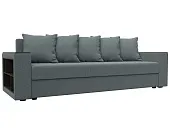 Диван прямой Дубай Лайт полки слева ( Серый )