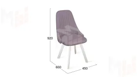 Стул Франк (паук) исп. 2 - ДП2-30 Белый матовый/Catania Lavender (лавандовый)