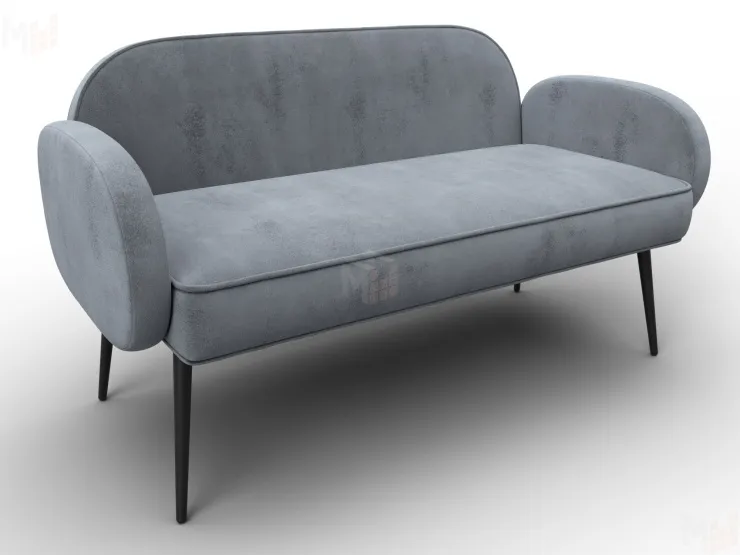 Диван прямой Лига-086 ( TOWER 10 серый )