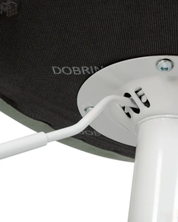 Стул барный DOBRIN TAILOR WHITE (пудрово-мятный велюр (MJ9-87))
