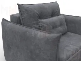 Кресло Лига-100 НПБ ( BRUT 16 темно-серый )