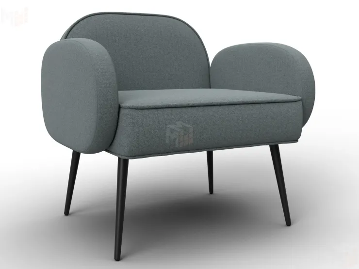 Кресло Лига-086 ( Амур 07 серый )