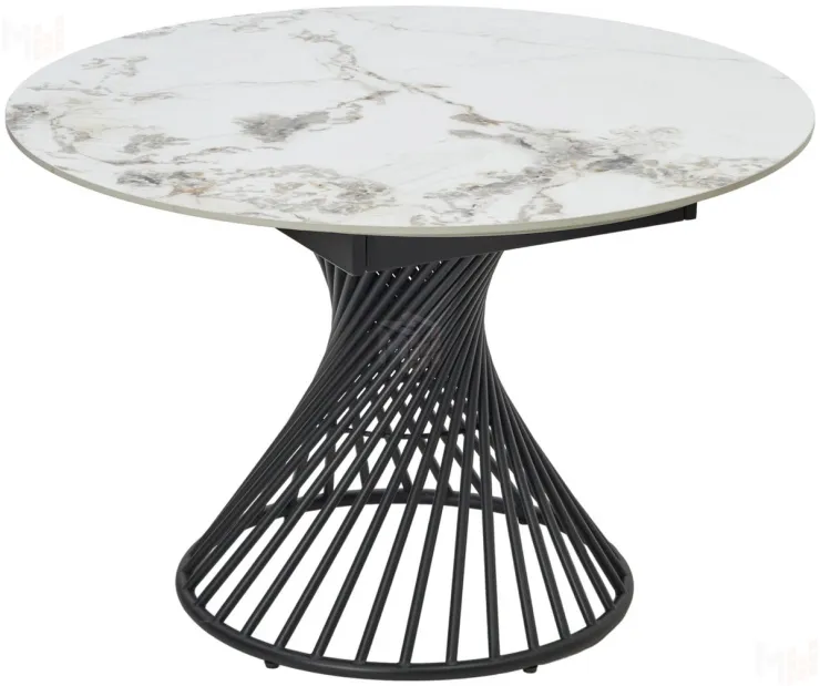 Стол BUENO 120 GLOSS GOLDEN JADE SOLID CERAMIC / BLACK