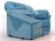 Кресло Карнелла ( Амур 10 голубой )