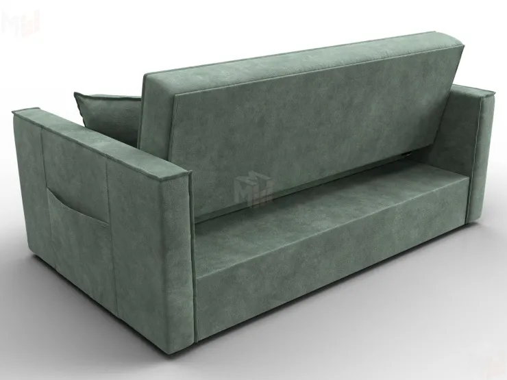 Диван прямой Лига-104 (140) ( BRUT 08 зеленый )