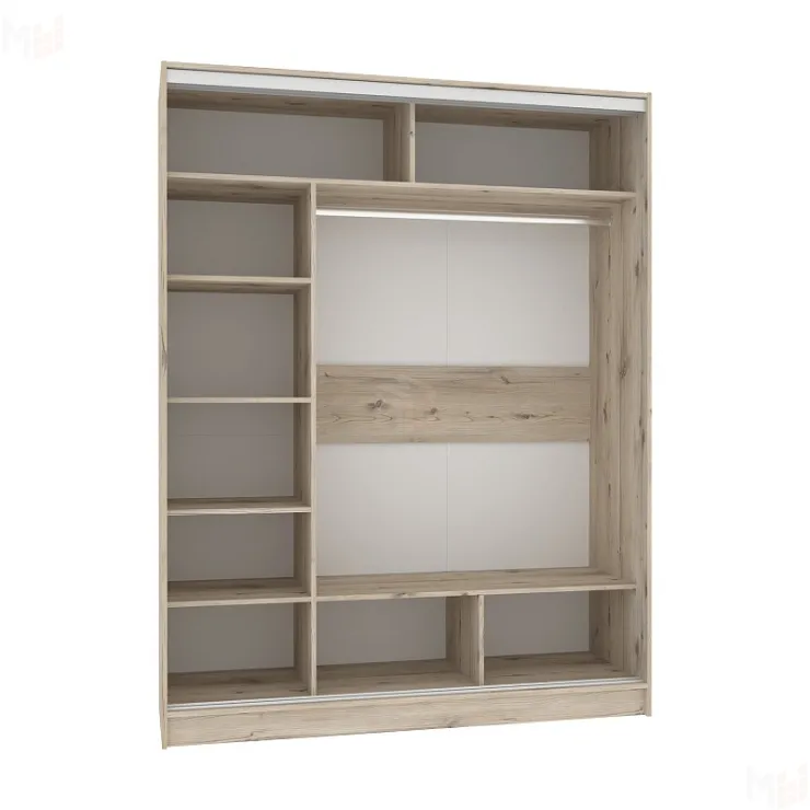 Шкаф-купе Strike 1600 Зеркало Гаскон пайн