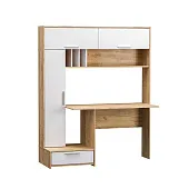 Стол письменный Лайт 03.243 H Крафт золотой, Белый 