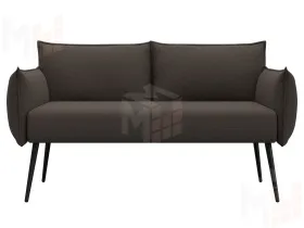 Диван прямой Лига-083 ( рогожка Амур 05 коричневый )