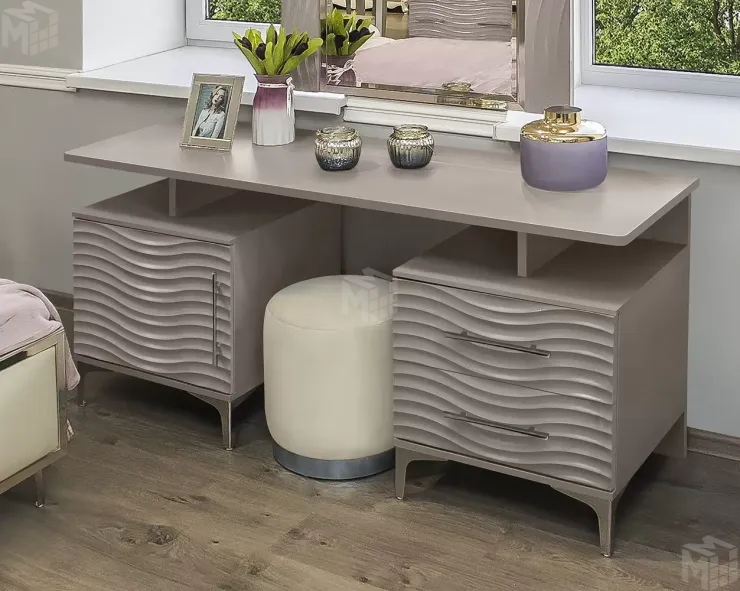 Туалетный столик Гравита серый камень глянец