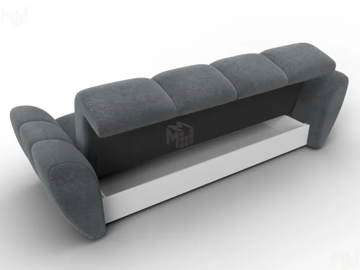 Диван-книжка Лига-129 ( LAIM 23 светло-серый )