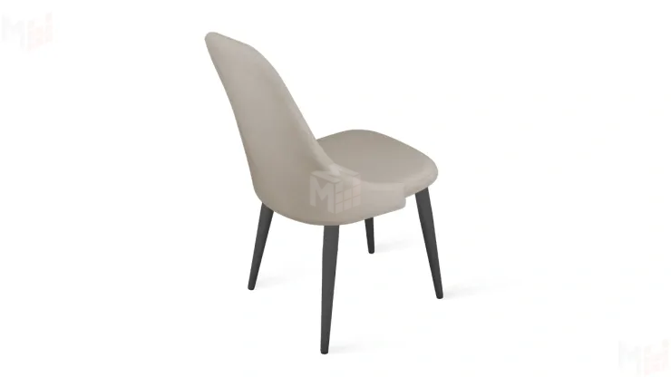 Стул Франк (конус) исп. 2 - ДП2-30 Графит/Микровелюр Catania Ivory (бежевый)