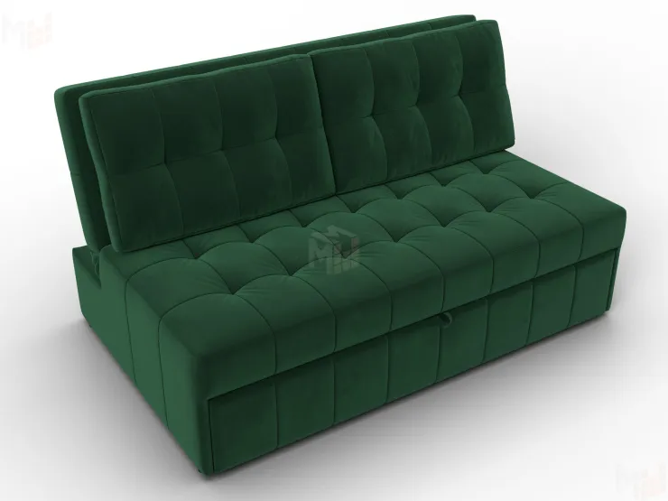 Диван прямой Лига-107 (140) ( SEVEN 626 зеленый )