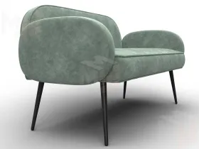 Диван прямой Лига-086 ( BRUT 08 зеленый )