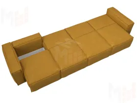 Диван прямой Лига-081 НПБ МегаЛонг ( BRUT 10 желтый )